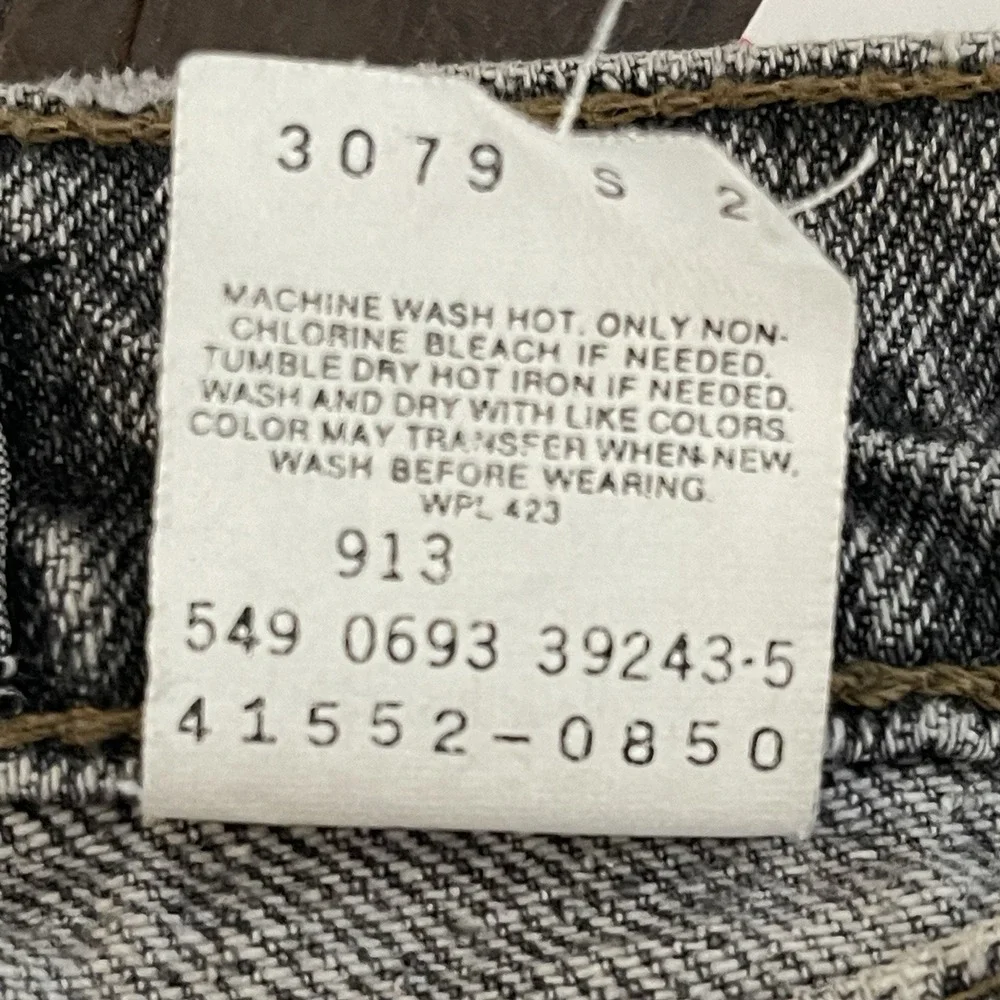Levi's Vintage‎ SilverTab Gray Denim Jeans Mens 33x30 Fits 32X30 Made In USA Y2K